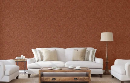 Red Embossed Wallpaper – Metallic Industrial (7817-4)